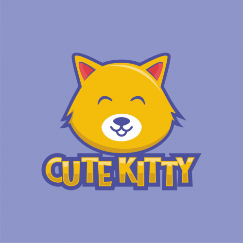 Cute kitty mascot
