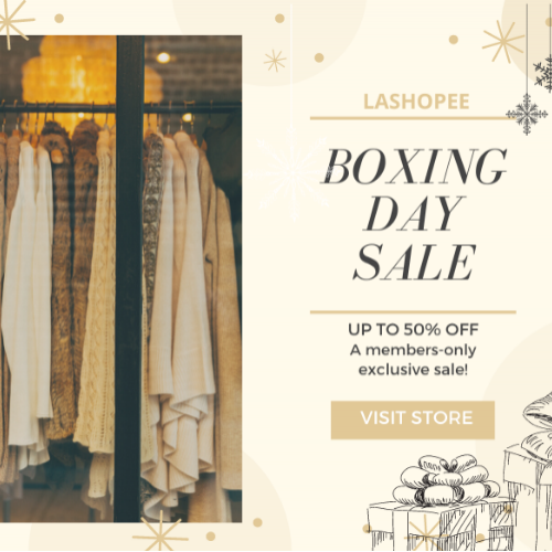 Let's Get Salesy Boxing Day Clothing Sale