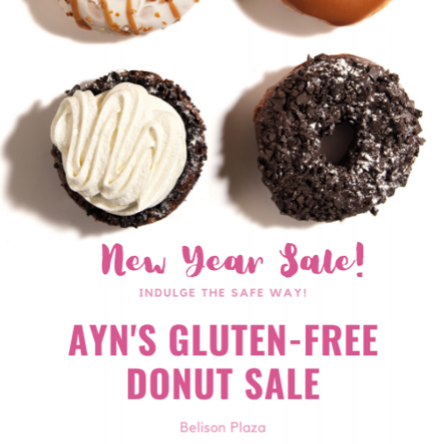 Let's Get Salesy New Year Gluten-free Donuts Sale