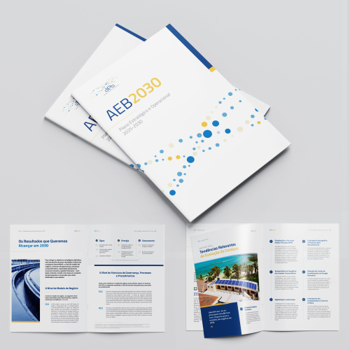 Modern Corporate Report Layout for AEB 2030