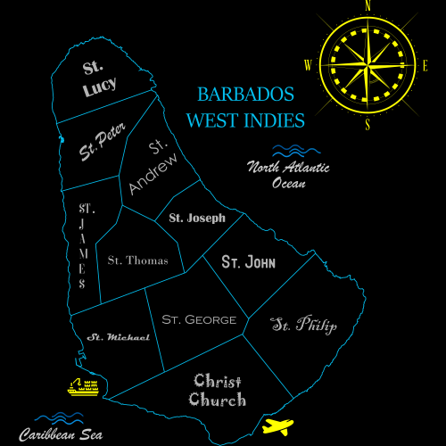 Barbados Map