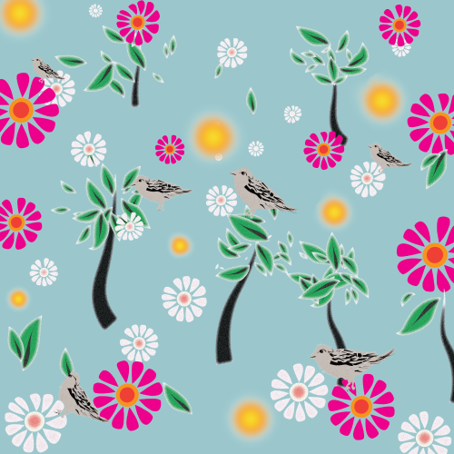 Melange surface pattern design