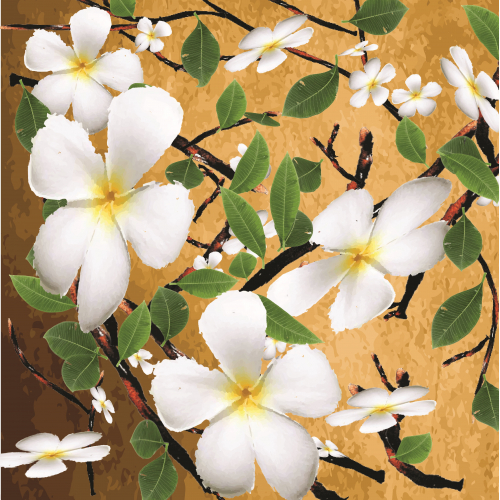 Plumeria - Surface pattern design