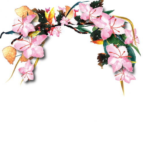 Cherry blossom floral arrangement