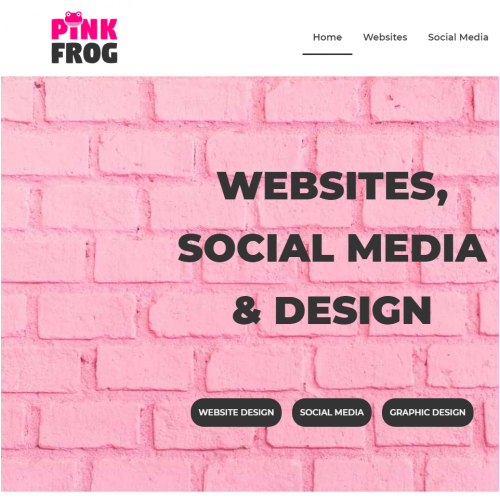 Pink Frog Digital WordPress Website