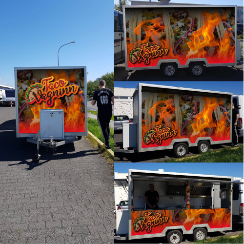 Logo and cr wrap design created for taco van