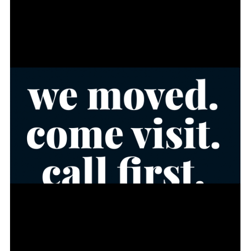 We moved!
