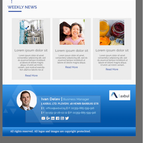 Axbul Email Template Design thumb