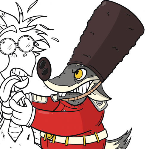 sketch of character/mascot thumb