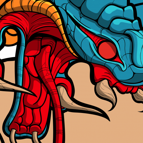 Illustration Hydra Snake