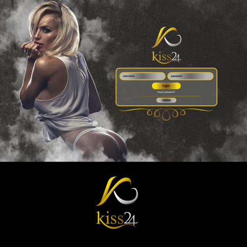 logo and landing page design for kiss24