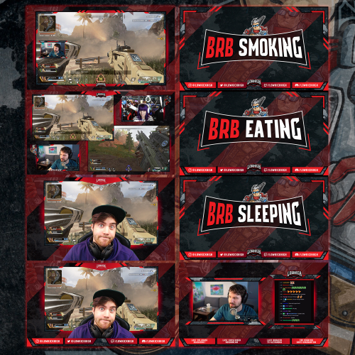 twitch overlay design for lowkick.tv