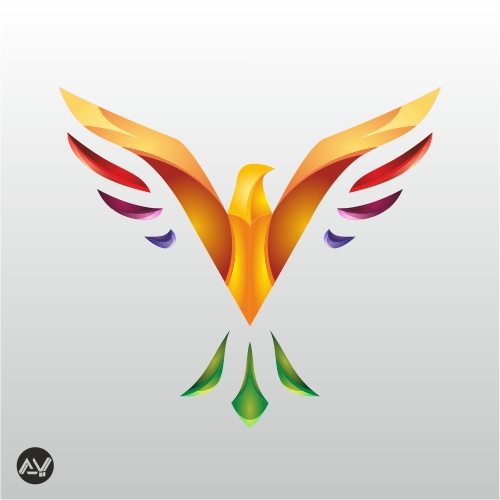 gradient style eagle