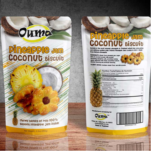 pineapple jam biscuit