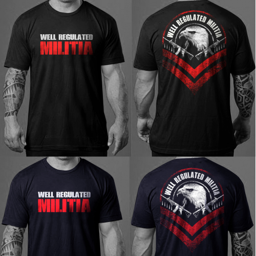 militia t-shirt design