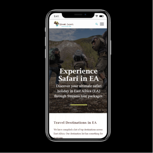 Strams Safaris Website