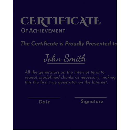 Certificate