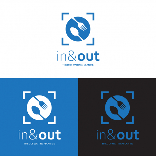 Logo designed to a restaurant food ordering app.
