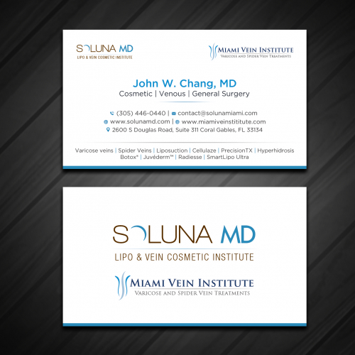 Business card thumb