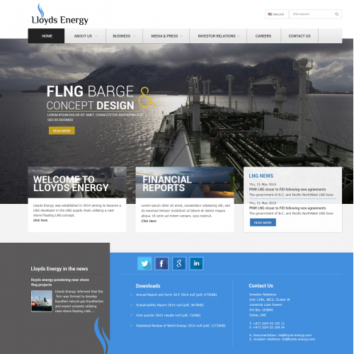 lloyds Energy (Website Design)