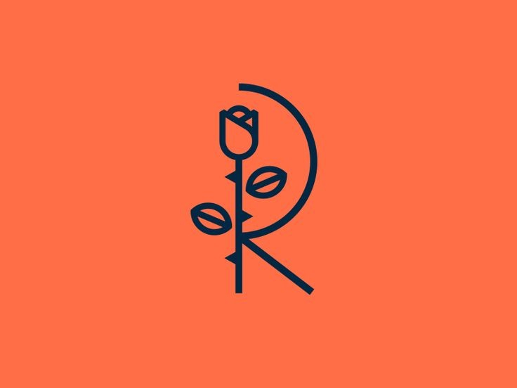 Letter R Flower