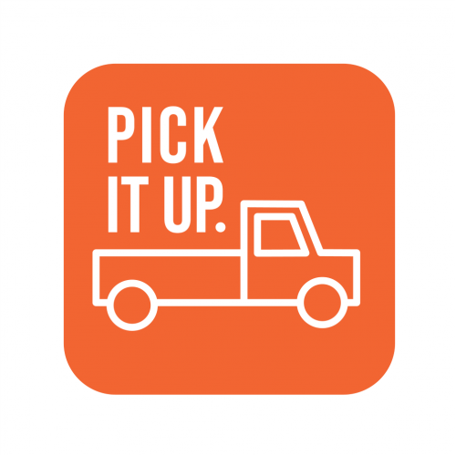 Pick It Up App Icon Design and Branding Colours