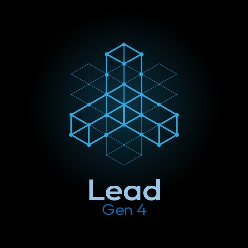 L initial logo with 3d style Linked geomtric