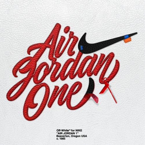Air Jordan 1 typography logo