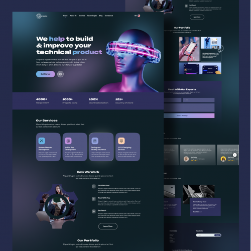 UI/UX-Agency Website Design
