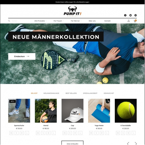 Sport Equipment Webshop thumb