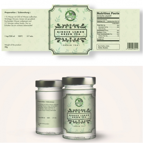 Concept label design for Swiss Tea company thumb