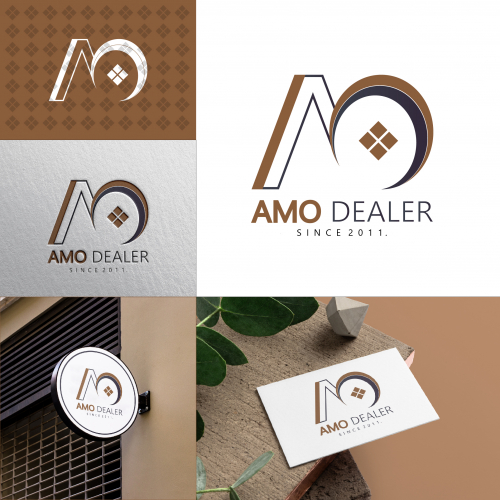 amo dealer logo design