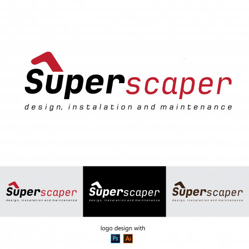 unique logo design for super scaper maintenance company