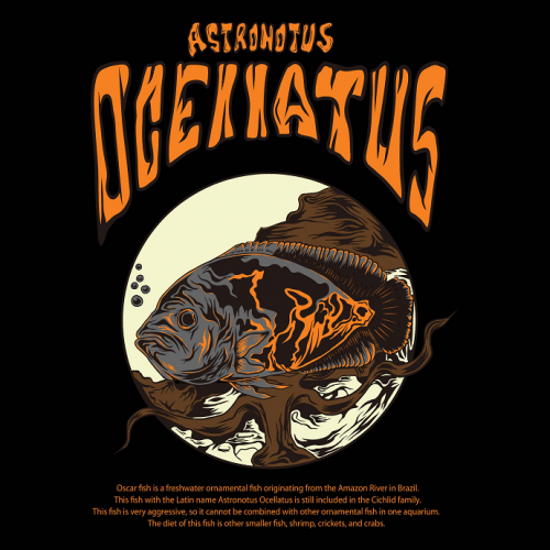 Astronotus Illustration - T-shirt