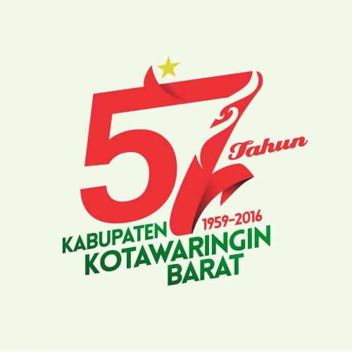 Kotawaringin Barat 57th Anniversary logo thumb