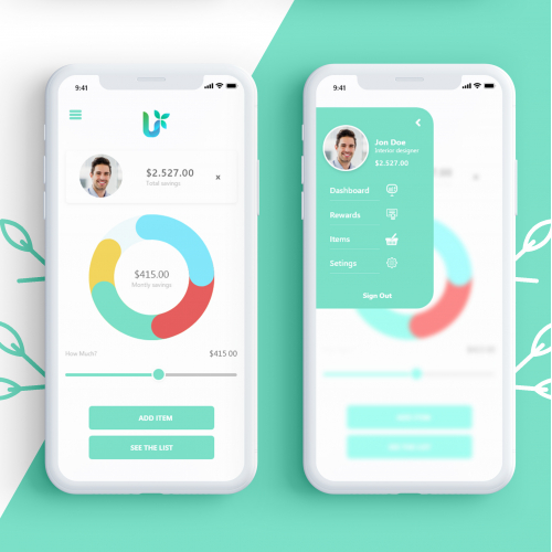 Mobile App Design ( UI thumb