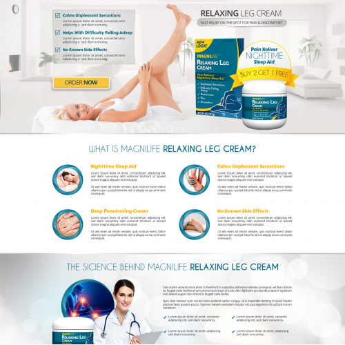 Landing page design for a supplement company thumb