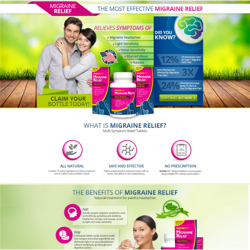 Landing page design for a supplement company thumb