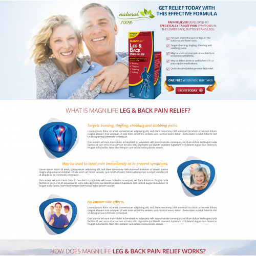 Landing page design for a supplement company thumb