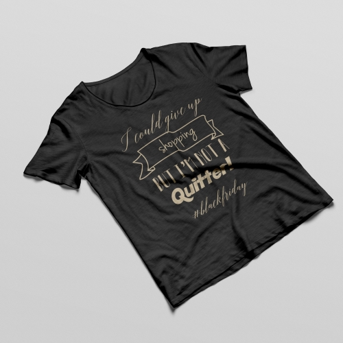 Shopping quote t-shirt design thumb