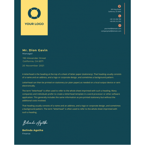 Business Letterhead