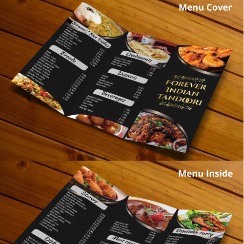 Menu design thumb