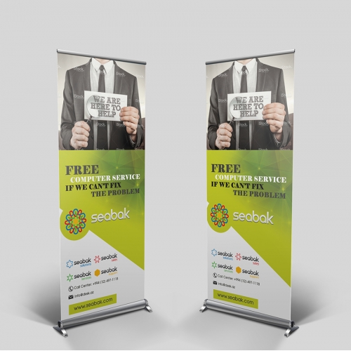 Roll-up Banner Design Mock-up thumb