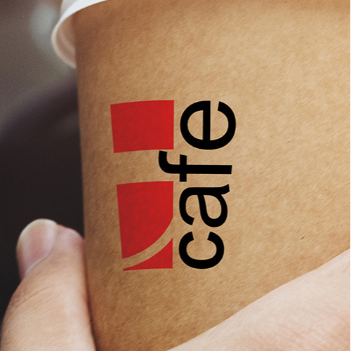 Logo I cafe / take away coffee