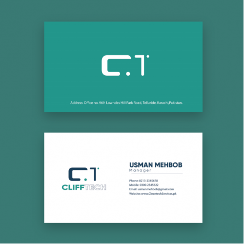 Clifftech business card