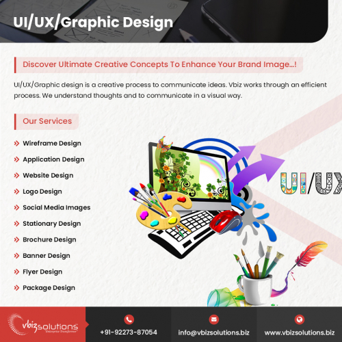 UI/UX/Graphic Design Services Flyer