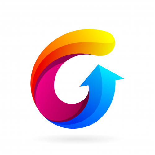 Growth letter g logo symbol