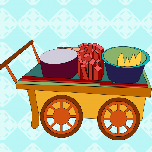 Corn-selling cart
