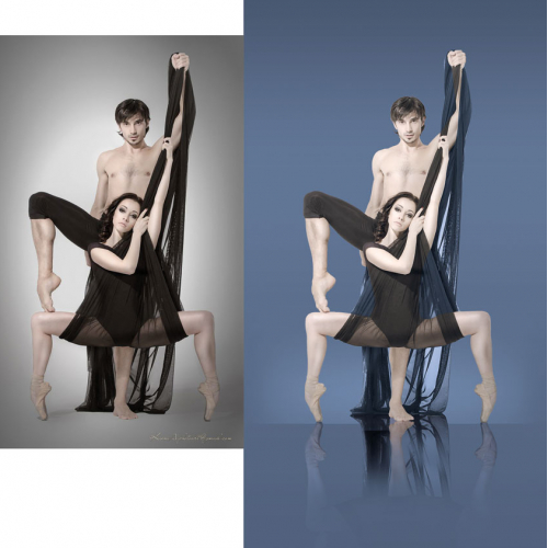 Poster design with mirror effect(Before and after)