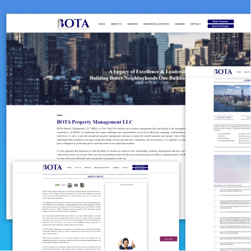 Bota Website Design